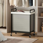 WOWLIVE Rolling Laundry Hamper with Wheels, 90L Laundry Basket with Removable Liner Bag, Laundry Sorter with Metal Handle, Large Capacity Clothes Hamper for Laundry Room, Bathroom and Dorm, Beige - size: 1-Section