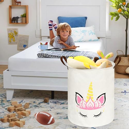 MAIZMZ Baby Waterproof Storage Basket Kids Hamper Nursery Bins Organizer Gift Toy Box Laundry Basket for Women Large Canvas Collapsible Chest for Home/Dorm/Office/Room Decor - color: Cartoon