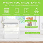 TBMax Fruit Storage Containers for Fridge Organizers and Storage, 4 Pack Large Produce Saver with Airtight Lid & Colander for Berry Lettuce Salad Vegetable Storage, Refrigerator Organizers