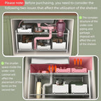 NETEL NETELAdjustable Under Sink Organizers and Storage, 2 Tier Expandable Pull Out Under Sink Organizers and Storage, 4 Pull-Out Metal Baskets, (21.5-31.64)" W X 14.69" D X 15.83" H - size: 4 pull out baskets(White)