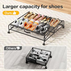 Under Bed Shoe Storage Organizer, 2 Pack Under Bed Storage Containers with Wheels for Under Bed Shoe Organizer Drawer Space Saving for bedroom - size: 2pcs