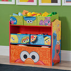 Sesame Street 6 Bin Design and Store Toy Organizer by Delta Children - color: Sesame Street