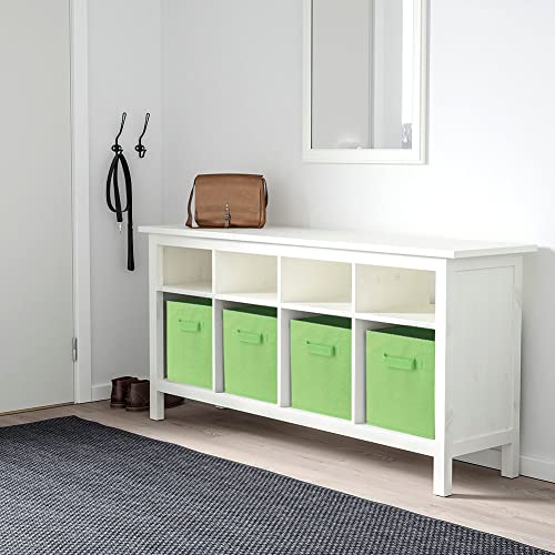 PowerKing Collapsible Storage Cubes with Handles, Fabric Foldable Bins for Closet Shelves, Durable Organization Storage Bins, 10.5'' x 11'' x 10.5'', 2 Pack, Green - color: Green, size: 2Pack