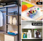 Clear Plastic Storage Bins 8 Pack - Pantry Organizers and Storage, Fridge Organizer for Kitchen, Cabinet, Freezer, Bathroom, Clost, Home Organization - size: 8 Larger + 0 Small