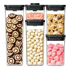 OXO Good Grips 5 Piece Matte Pop Container Set - Matte Black - color: Matte Black, size: Set