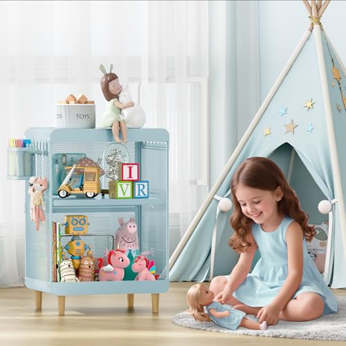 SYKIARIOL Kids Nightstand,Kids Bedside Table,Teen Girls Night Stand,Toddler Night Stand,End Table for Girls Room Storage,Mint Green Nightstand - color: Classic Mint Green