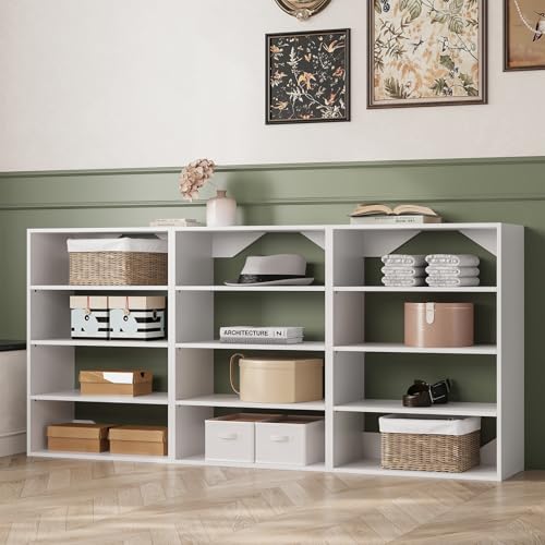 Short Tower Closet Unit, Modular Closet System, Wood Closet System Organizer with Storage for Walk In Closets, Clothing Rack Wardrobe Closet for Hanging Clothes, Bedroom, White, 25.5"W - color: White, size: 25.5" Wide, style: Short Tower