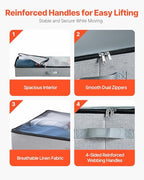 VEVOR Under Bed Storage with Clear Lids, 33.5 x 16.9 x 4.7 Inch, 45L Large Underbed Clothes Storage Containers, Low Profile Under Bed Drawer Shoe Organizer Bins Box for Blanket Shoe Bedroom, 2 Pack - style: B