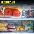 ARSUK 14PCS Nesting Plastic Food Storage Container Set with Airtight Leakproof Lids (7 Lids & 7 Containers) - Space Saving, BPA-Free Stackable Kitchen Storage - Freezer Safe & Microwavable - color: 7 PCS