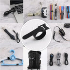 Nettbe Reusable Cable Ties, 210 PCS 8 Inches Adjustable Cord Straps Wire Organizer Cord Wrap and Hook Loop Cable Management - size: 8inches-210pcs