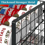 Sbanmao 2-Pack Stackable Can Organizer for Pantry, Adjustable Can Holder Rack for Canned Food Soda Drink Goods Storage up to 36 Cans Storage, 2 Tier, Black - style: Classic
