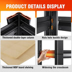 Garage Shelving Heavy Duty 5-Tier Storage Shelves, Adjustable Shelving Unit, Utility Garage Organizer Shelf for Basement, Pantry, Kitchen, Warehouse,Supermarket, 12" Dx28 Wx71.2 H, Black - size: 5-Wood-12"Dx28"Wx71.2"H