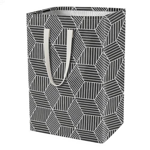 Waterproof Laundry Hamper Collapsible Laundry Basket Leather Handle Laundry Bag Large Clothes Storage Toy Organization for Bathroom Bedroom Laundryroom College Dorms (Heilingxing-001) - color: Heilingxing-001