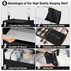 GRANNY SAYS 4-Shelf Hanging Organizer, Wall Mount, Fabric, 1-Pack - color: 4-shelf Black, size: 1-Pack