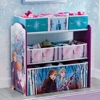 Disney Frozen II 6 Bin Design and Store Toy Organizer by Delta Children, Greenguard Gold Certified - color: Disney Frozen II