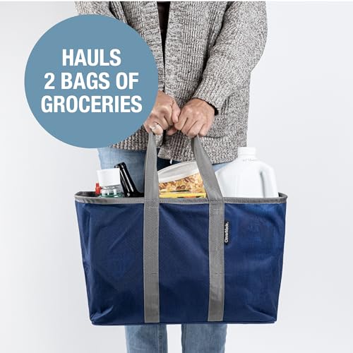 CleverMade Unisex Ecobasket - color: Blue, size: 30L - 3 Pack