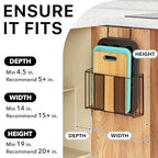 Simple Houseware Over Cabinet Door Organizer, Mesh Bronze - color: Brown
