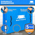 Nordic Elk Mattress Bags for Moving and Storage (Queen) Heavy Duty Moving Supplies, 8 Sturdy Handles, Strong Zipper, Mattress Cover Queen Size Bed Bags, Storage Cover Essentials Packing Protector - size: Queen