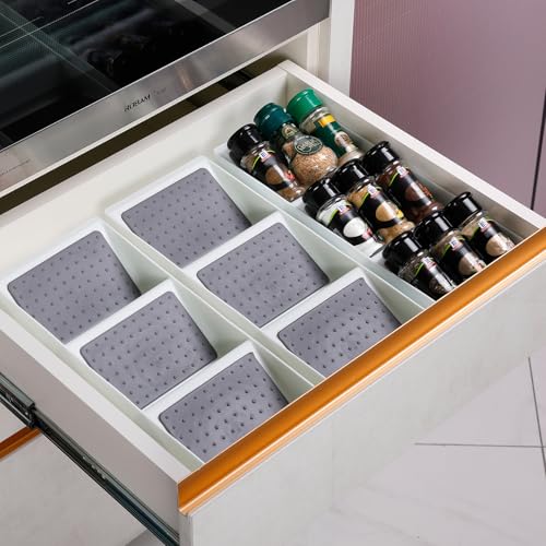 Kitchen Drawer Organizer,2 Pack,Pantry Organizers and Storage,Spice Rack Organizer for Cabinet, Making up Organizer, Bottle Rack,Bottles Holder,Spice Bottle Organizer - size: 2 Pack
