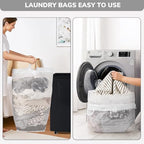 Goodpick Black Laundry Hamper with Wheels, 75L Dirty Clothes Hamper with Removable Wash Bag for Laundry Room, Rolling Laundry Basket - color: Black 1-Pack