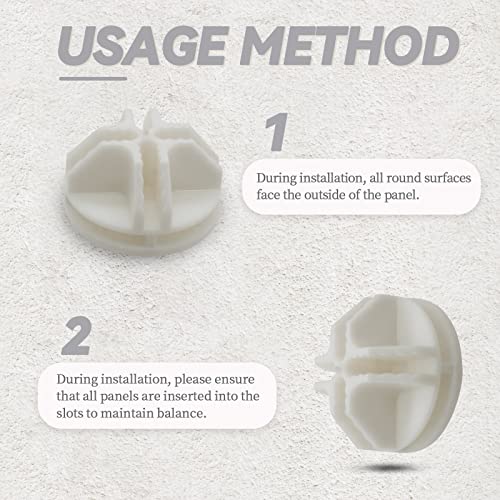 Bonsicoky 16 Pcs White Plastic Connector, Wire Grid Cube Connector for Modular Closet Storage Organizer and DIY Wire Cube Storage Unit - color: White