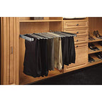 Rev-A-Shelf 30" Pull Out Wire Frame for 9 Pairs of Trouser Pant Rack for Space Saving Home Closet Storage Organization, Chrome, PSC-3014CR - size: 16 Pair