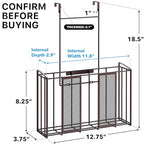 Simple Houseware Over Cabinet Door Organizer, Mesh Bronze - color: Brown