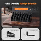 Foam Pistol Rack for Gun Safe Pistol Holder for Storage, Gun Cabinet Accessories for Pistols Revolvers, Fits Most Handguns - size: 8 Slots