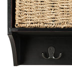 Safavieh Home Collection Finley Hanging 3 Basket Wall Rack - color: Black