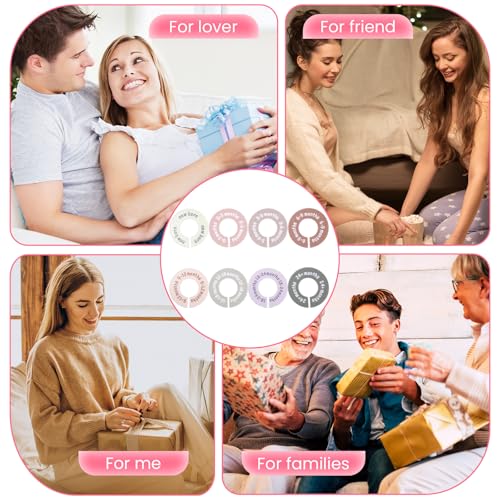 Hecila Baby Closet Dividers Baby Closet Dividers for Cloth 8PCS Unisex Round Double-Sided Clothes Size Divider Child Clothes Organizers Labels Wardrobe Organizer Hanger Divider from Newborn to Toddler
