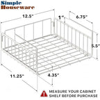 Simple Houseware Under Shelf Basket, White - size: 1 Pack
