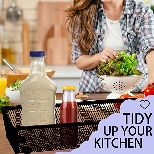 2PCS Drawer Organizer for Kitchen,Utensil Mesh Drawer Organizer with Interlocking Arm for Cosmetic,Flatware,Pen (12 * 3 * 2 Inches,Black) - color: Black(2PCS), size: 12*3*2 Inches
