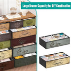 VASICAR Dresser for Bedroom with 12 Drawers, Tall Fabric Drawer Dresser, Chest of Drawers for Closet, Nursery, Bedside, Living Room, Entryway, Hallway (Pattern) - color: Pattern