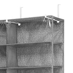 Whitmor Over The Door Shoe Shelves - 26 Sections - Crosshatch Gray - size: 26 Pocket Crosshatch Gray