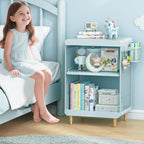 SYKIARIOL Kids Nightstand,Kids Bedside Table,Teen Girls Night Stand,Toddler Night Stand,End Table for Girls Room Storage,Mint Green Nightstand - color: Classic Mint Green