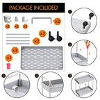 Ronlap 3 Tier Slim Rolling Storage Cart with Wheels Plastic Utility Cart Organizer for Snack Craft Art Postpartum Baby Diaper Nail Makeup in Bathroom Laundry Room Kitchen Bedside Narrow Space, Grey - color: Gray
