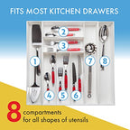 Dial Industries Expandable Silverware, Utensil and Cutlery Kitchen Drawer Organizer Tray, Extra Wide - size: Extra Wide Silverware Organizer