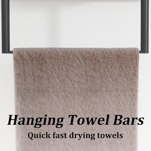 Towel Storage for Bathroom, 3 Tier Towel Rack with Shelf and Towel Bar, Wall Mounted Towel Racks for Bathroom Towel Storage and Organizer - Matte Black - color: Black - 3tier