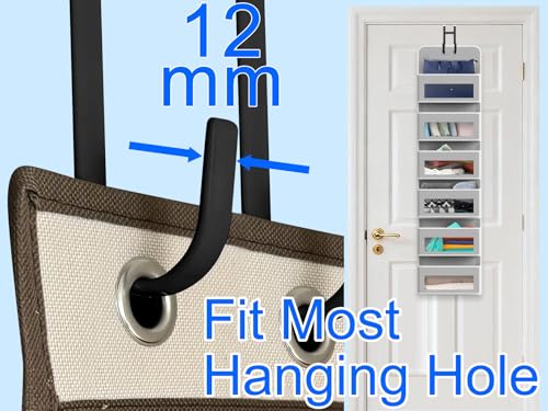 Mars-Rock Over the Door Twin Metal Hooks with Plastic Coating 5.5" Fit 0.5" to 1 3/8" Door 2 Sets Heavy Duty Towel Robe Rack Wreath Bathroom Shower Hanger Shoe Organizer Ironing Board Short Black - color: D: BK 5.5" fit 0.5" to 1 3/8" door twin 2sets