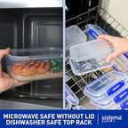 Sistema KLIP IT Large 7L Food Storage Container, Airtight & Stackable, Dishwasher, Freezer, & Microwave-Safe, BPA-Free - size: 7 L (Single)