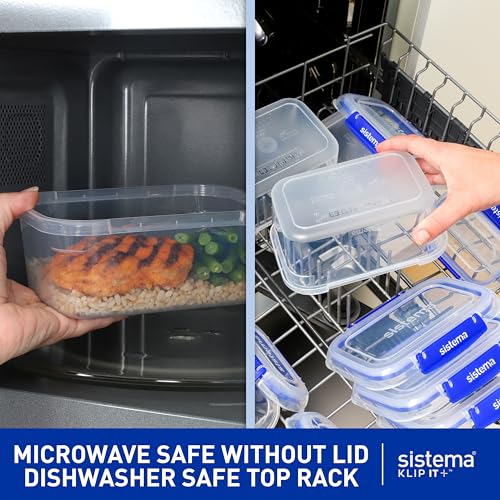 Sistema KLIP IT Large 5L Food Storage Container, Airtight & Stackable, Dishwasher, Freezer, & Microwave-Safe, BPA-Free - size: 5 L (Single)