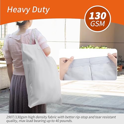 Polecasa Extra Heavy-Duty Laundry Bag 21x24”- Machine Washable Small Storage Bag with Reinforced Handles & Drawstring Closure & ID Tag for College Dorm Travel -Silver - color: Silver, size: 21" x 24" | 1 Pack