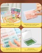 YBUTVY Diamond Art Trays with Lids, 60PCS Diamond Painting Trays with Lids ＆ Diamond Art Storage, Diamond Painting Accessories for Beads (2 Packs) - size: 2 pack (60pcs)