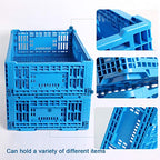 Collapsible Storage Bin Containe，43 Liter Transfer box,crate Transit storage of various items (23.6" L x 15.7" W x 7.1" H) - size: 23.6" L x 15.7" W x 7.1" H