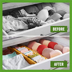 ANTOWIN Bamboo Drawer Dividers, Expandable Drawer Separators Splitter, 17-22 inches Adjustable Spring-loaded Organizer for Large Utensil, Clothes, Tools Drawers, 6 Pack Dividers + 4 Pack Baffle - color: Yellow