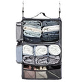 Surblue Hanging Travel Shelves Compression Packing Cube for Carry-on Luggage Suitcase Collapsible with Extension Layer Large Capacity, Grey, XXL - color: Grey, size: XXL 15.7*11.8*23.6in