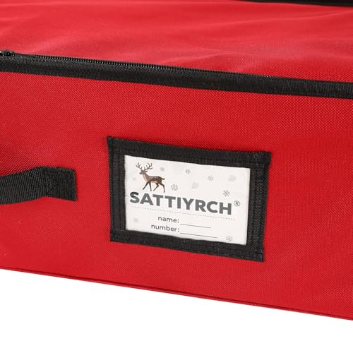 Sattiyrch Christmas Ornament Storage Box,Box Contributes Slots for 96 Holiday Ornaments 3-Inch Underbed Storage - size: 96 pcs with Trays-Underbed