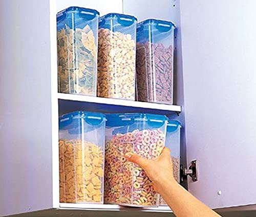 LOCK & LOCK Easy Essentials Food lids (flip-top) / Pantry Storage/Airtight containers, BPA Free, top-16.5 Cup-for Cereal, Clear (Pack of 2) - size: 16.5 Cup (Pack of 2)