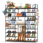 Kottwca 9-Tier Metal Shoe Rack Organizer for 50-55 Pairs - Space Saving Shoe Storage Shelf for Entryway, Closet, Bedroom, Hallway - size: 3 Row 9 Tier