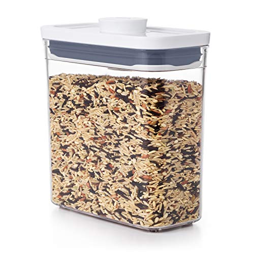 OXO Good Grips POP Container, 1.2 Qt - Rectangle - Pasta, Transparent - color: White, size: 1.2 Qt - Rectangle